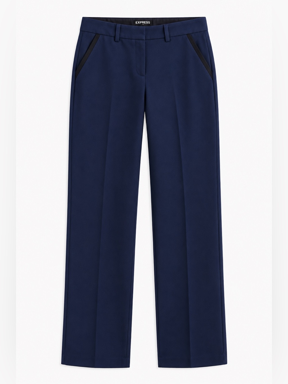 Express Mid-Rise Navy Columnist Pants